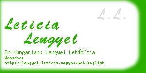 leticia lengyel business card